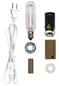 creative hobbies ml2-25b6 medium christmas tree wiring kit, 25 watt bulb, great for lighting medium size objects, e12 candelabra base