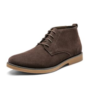 bruno marc men's chukka dark brown suede leather chukka desert oxford ankle boots size 11 m us