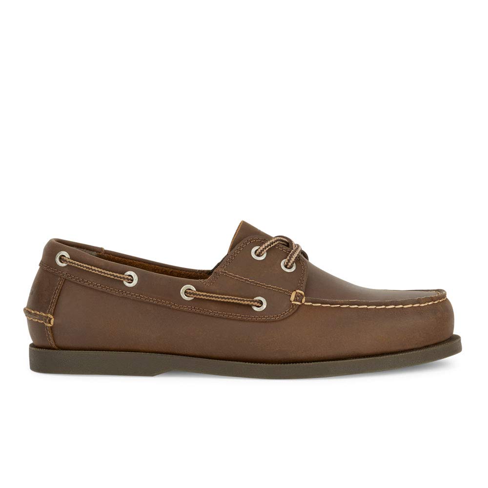 Dockers Men’s Vargas Leather Handsewn Boat Shoe,Rust, 9 M US