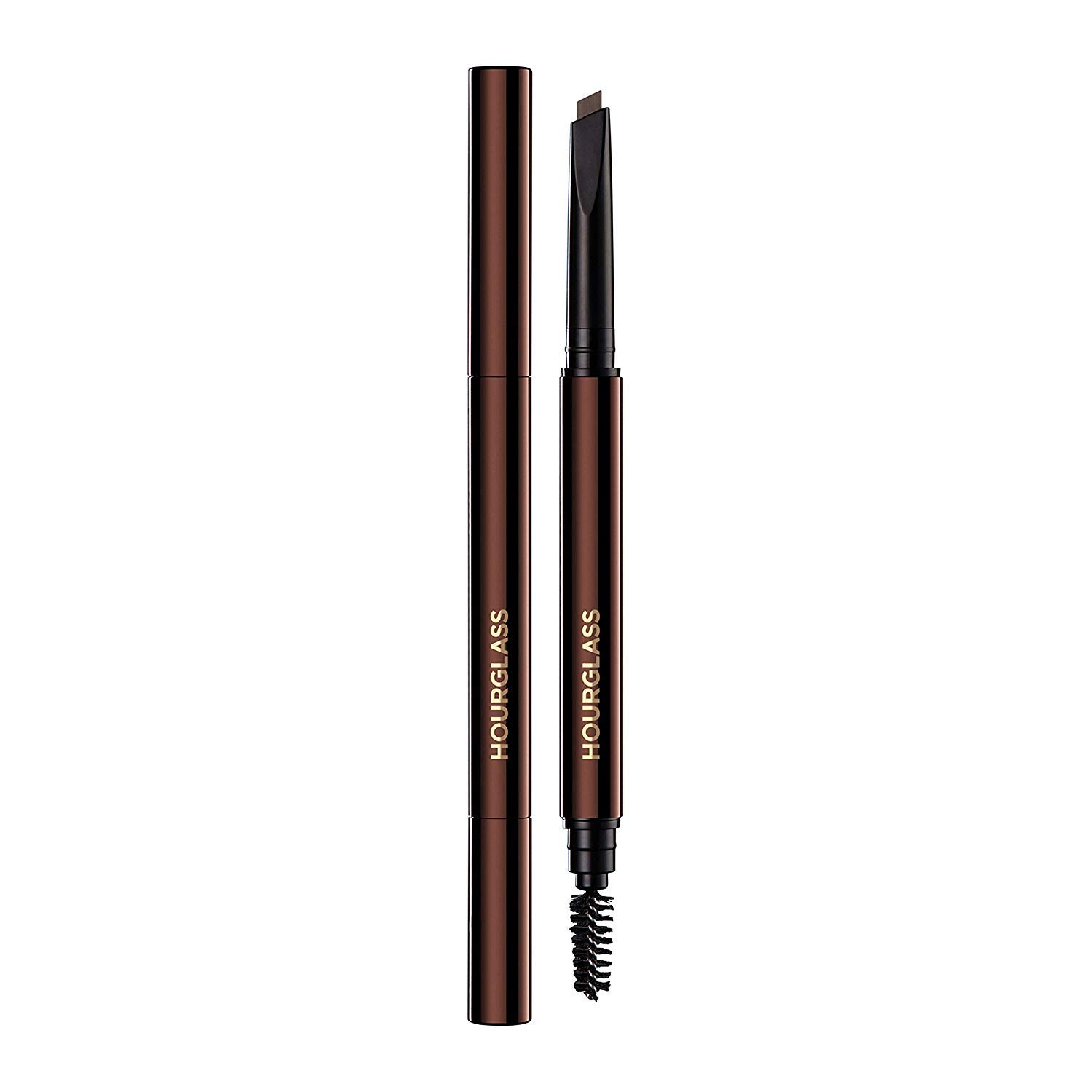 Hourglass Arch Brow Sculpting Pencil. Warm Brunette Shade Mechanical Eyebrow Pencil for Shaping and Filling.Cruelty-Free and Vegan