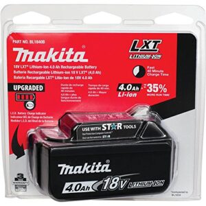 Makita BL1840B 18V LXT Lithium-Ion 4.0Ah Battery , Black