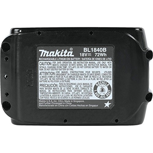 Makita BL1840B 18V LXT Lithium-Ion 4.0Ah Battery , Black