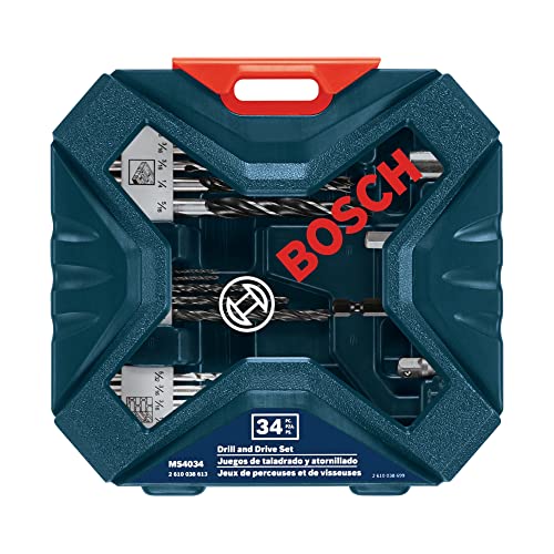 BOSCH MS4034 Drilling and Driving Set (34-Piece) , Black