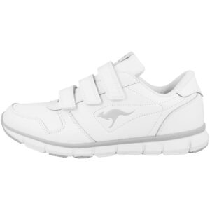 KangaROOS Unisex Fitness Shoes, White White Lt Grey 002, 12 US Women