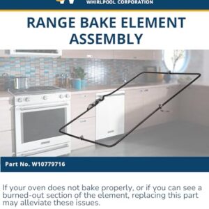 Whirlpool W10779716 Bake Element, Black