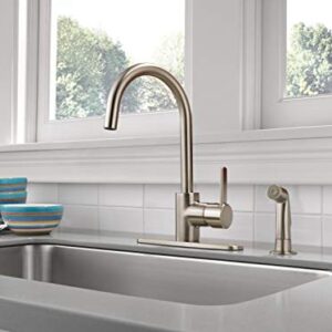 Peerless Precept Single-Handle Kitchen Sink Faucet with Side Sprayer, Stainless P199152LF-SS