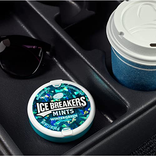 ICE BREAKERS Wintergreen Sugar Free Breath Mints Tins, 1.5 oz (8 Count)