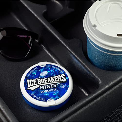 ICE BREAKERS Coolmint Sugar Free Breath Mints Tins, 1.5 oz (8 Count)