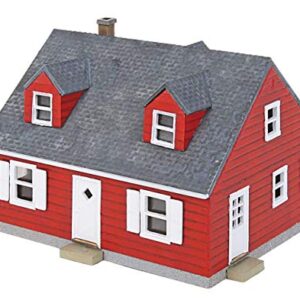 Walthers, Inc. Cape Cod House Kit, 2-3/8 X 2 X 1-5/8" 6 X 5 X 4.1cm