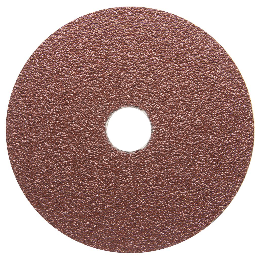 Benchmark Abrasives 5" Aluminum Oxide Resin Fiber Grinding and Sanding Discs for Metals, Wood, and Fiberglass 7/8" Arbor, Use with Angle Grinder (25 Pack) - 80 Grit