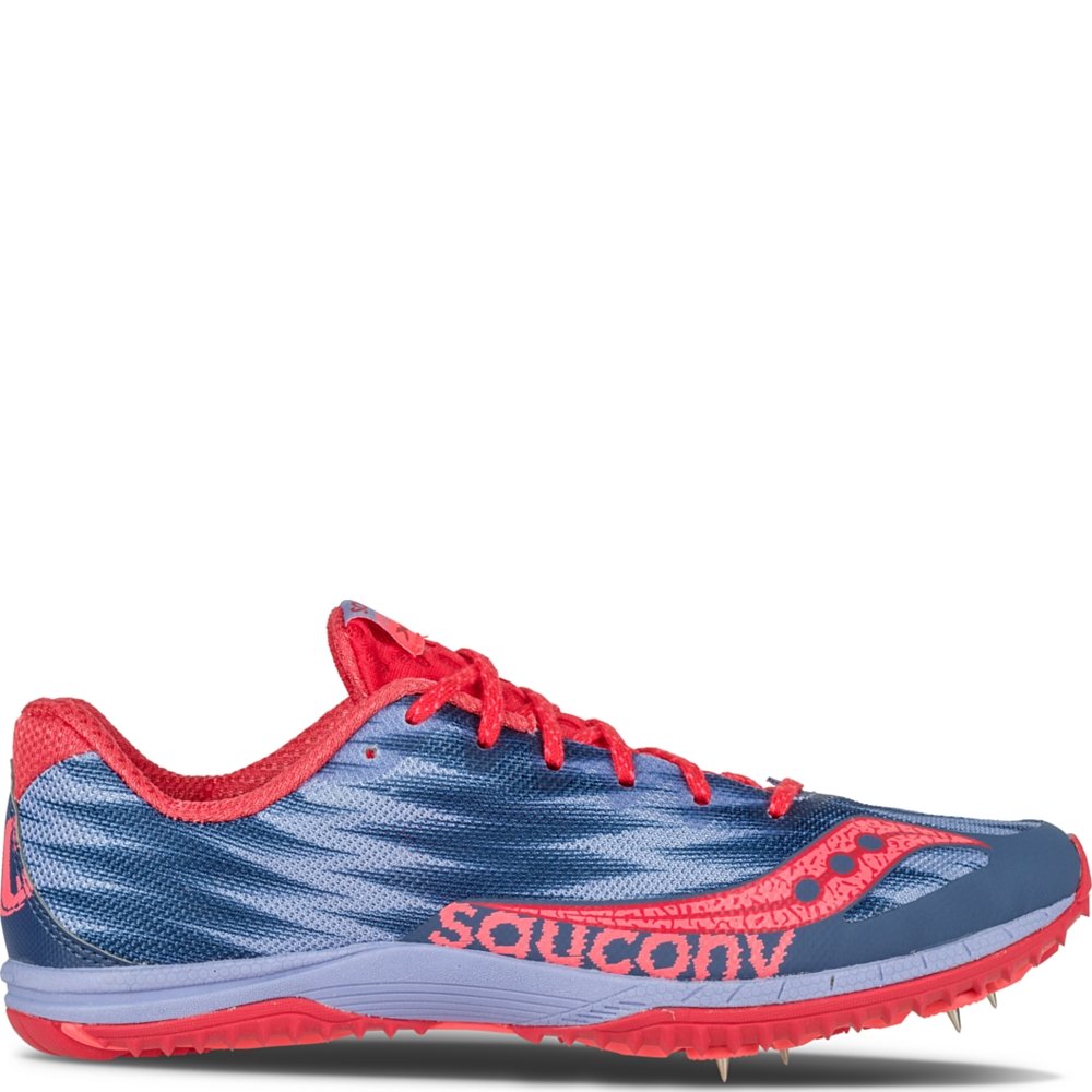 Saucony Women's Kilkenny XC Spike - Color: Lavender/Red (Regular Width) - Size: 10.5