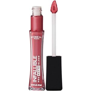 l'oréal paris makeup infallible pro matte lip gloss, nude allude, 0.21 fl. oz.