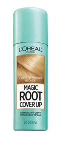 l'oreal paris magic root cover up gray concealer spray light to medium blonde 2 oz.(packaging may vary)