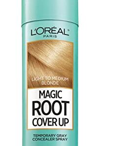 L'Oreal Paris Magic Root Cover Up Gray Concealer Spray Light to Medium Blonde 2 oz.(Packaging May Vary)