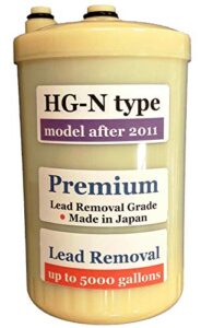 japan made hg-n type premium grade lead removal compatible alkaline water filter (not compatible with original hg type before 2010 models)