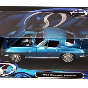 Maisto 1965 Chevy Corvette, Blue 31640BL - 1/18 Scale Diecast Model Toy Car