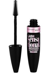 maybelline new york lash sensational luscious waterproof mascara, brownish black, 0.3 fl. oz.