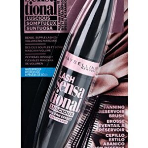 Maybelline New York Lash Sensational Luscious Waterproof Mascara, Brownish Black, 0.3 fl. oz.