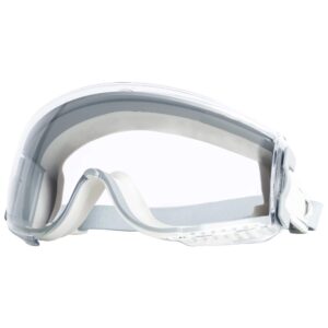 honeywell uvex ademco stealth safety goggles with clear hydroshield anti-fog lens, grey body & neoprene headband (s3960hs)