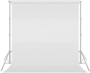 julius studio 10 x 12 ft. (w x h) pure white photography background backdrop screen, high density > 150gsm, long lifespan premium a+ grade synthetic material, professional photo video studio, jsag121