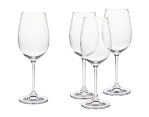godinger wine glasses, stem wine glass, champagne glass, glass cup white/red wine glass, 12oz, set of 4