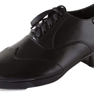 Miller & Ben Tap Shoes, Triple Threat, All Black Professional Tap Shoes (40.5 EU)