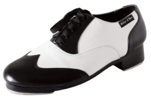 miller & ben tap shoes; jazz-tap master; black & white professional tap shoes (38 eu)
