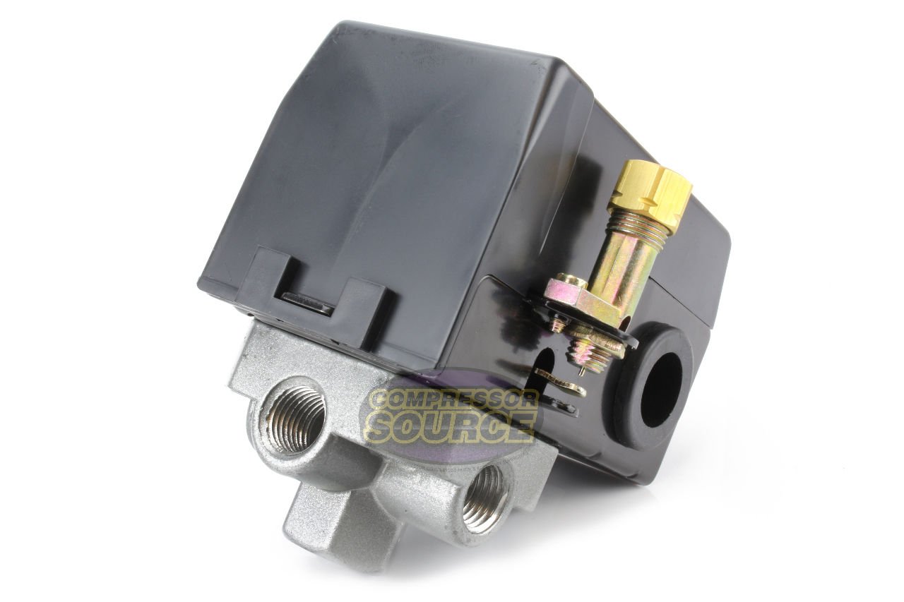 Heavy Duty 4port 26 Amp Air Compressor Pressure Switch Control Valve 140-175 PSI