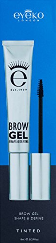 Eyeko Brow Gel - Tinted - Shade Light Brown - Natural & Flexible Hold - Infused with Keratin 8ml