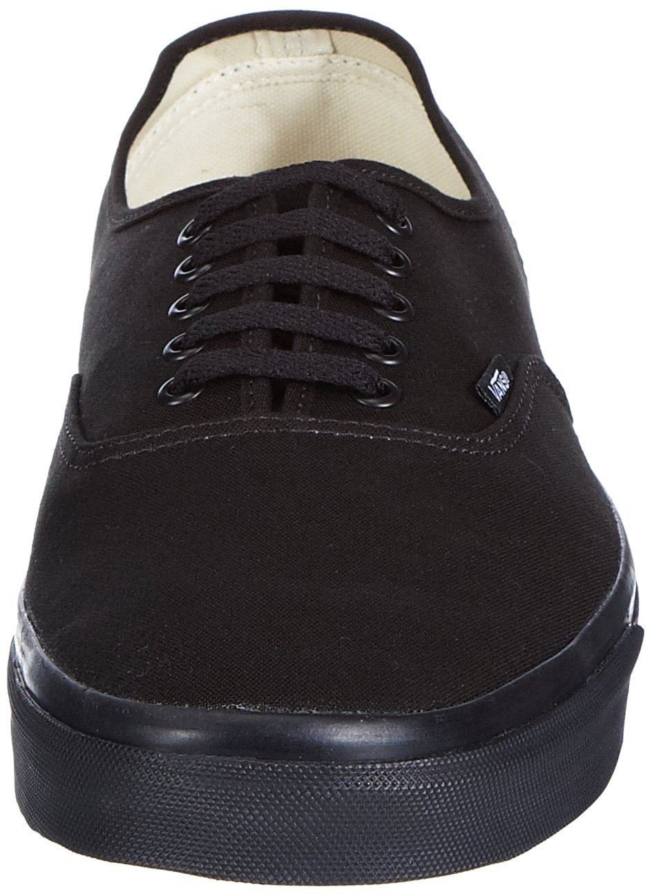 Vans Unisex Authentic Black/Black Canvas VN000EE3BKA Mens 11, Womens 12.5