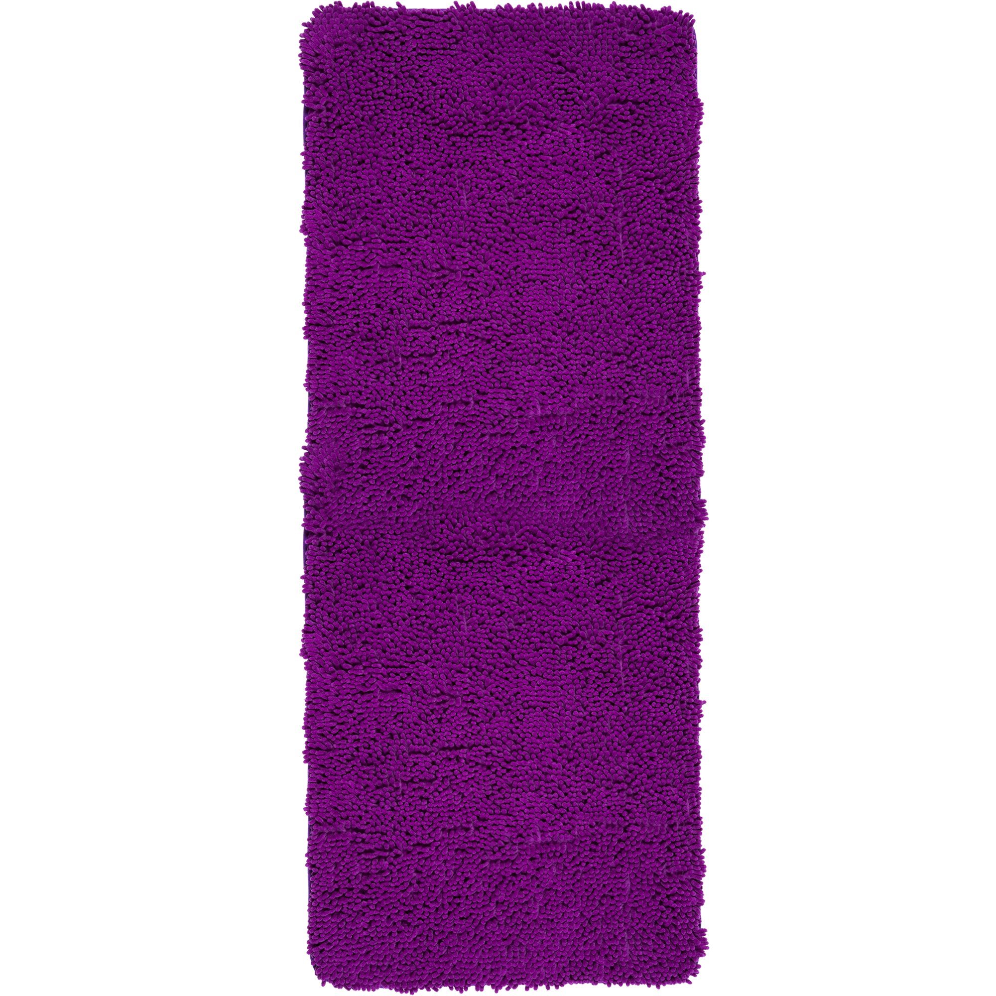 Lavish Home Memory Foam Shag Bath Mat (24x58), Purple