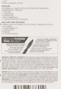 Revlon Mascara, All-in-One Eye Makeup, Volumizing & Lifting Mascara, No Clump, Smudge Proof, Flake Proof, 501 Blackest Black, 0.28 Fl Oz