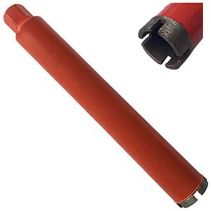2" wet drill core bits for concrete and hard masonry, 10mm segment height, 14" drilling depth, 1-1/4"-7 arbor, wet only