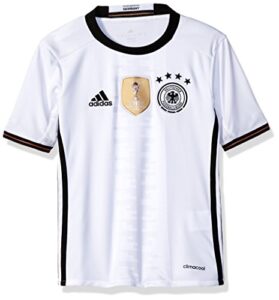 adidas boys' soccer youth germany jersey, white/black, medium