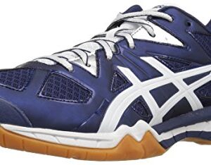 ASICS Women's Gel-Tactic Volleyball Shoe, Estate Blue/White/Silver, 8 M US