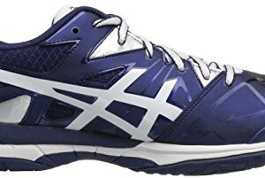 ASICS Women's Gel-Tactic Volleyball Shoe, Estate Blue/White/Silver, 8 M US