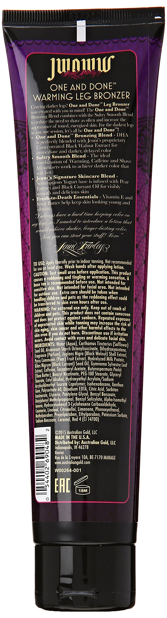 New Sunshine Jwoww One and Done Warming Leg Bronzer, 6 Ounce