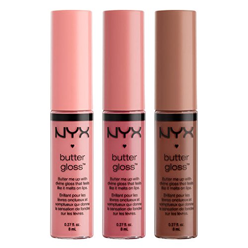 NYX Butter Lip Gloss Set 3 (Creme Brulee, Angel Food Cake and Ginger Snap)