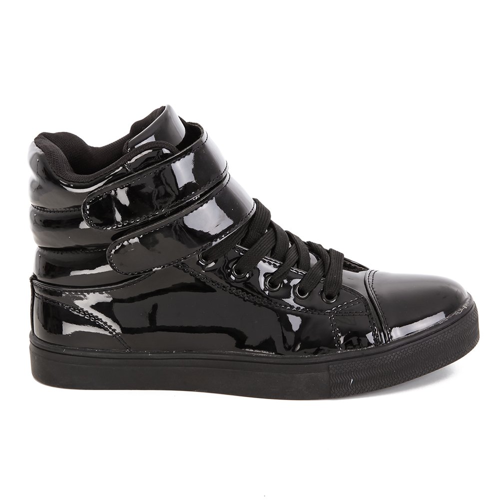 Alexandra Collection High Top Dance Sneakers Shoes for Women Black