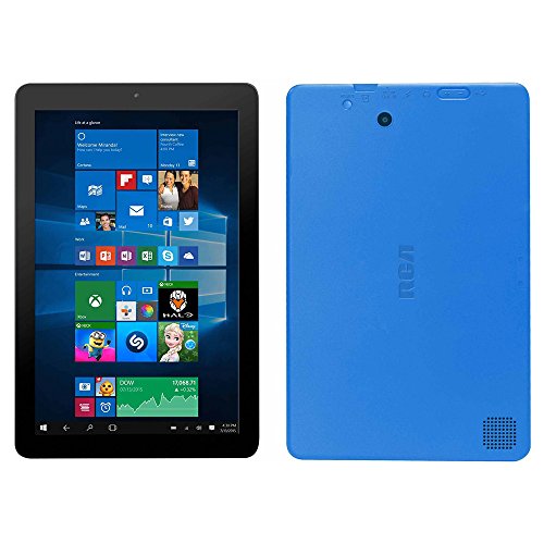 RCA Cambio 10.1" 2-in-1 Tablet 32GB Intel Quad Core Windows 10 Blue Touchscreen Laptop Computer with Bluetooth and WiFi