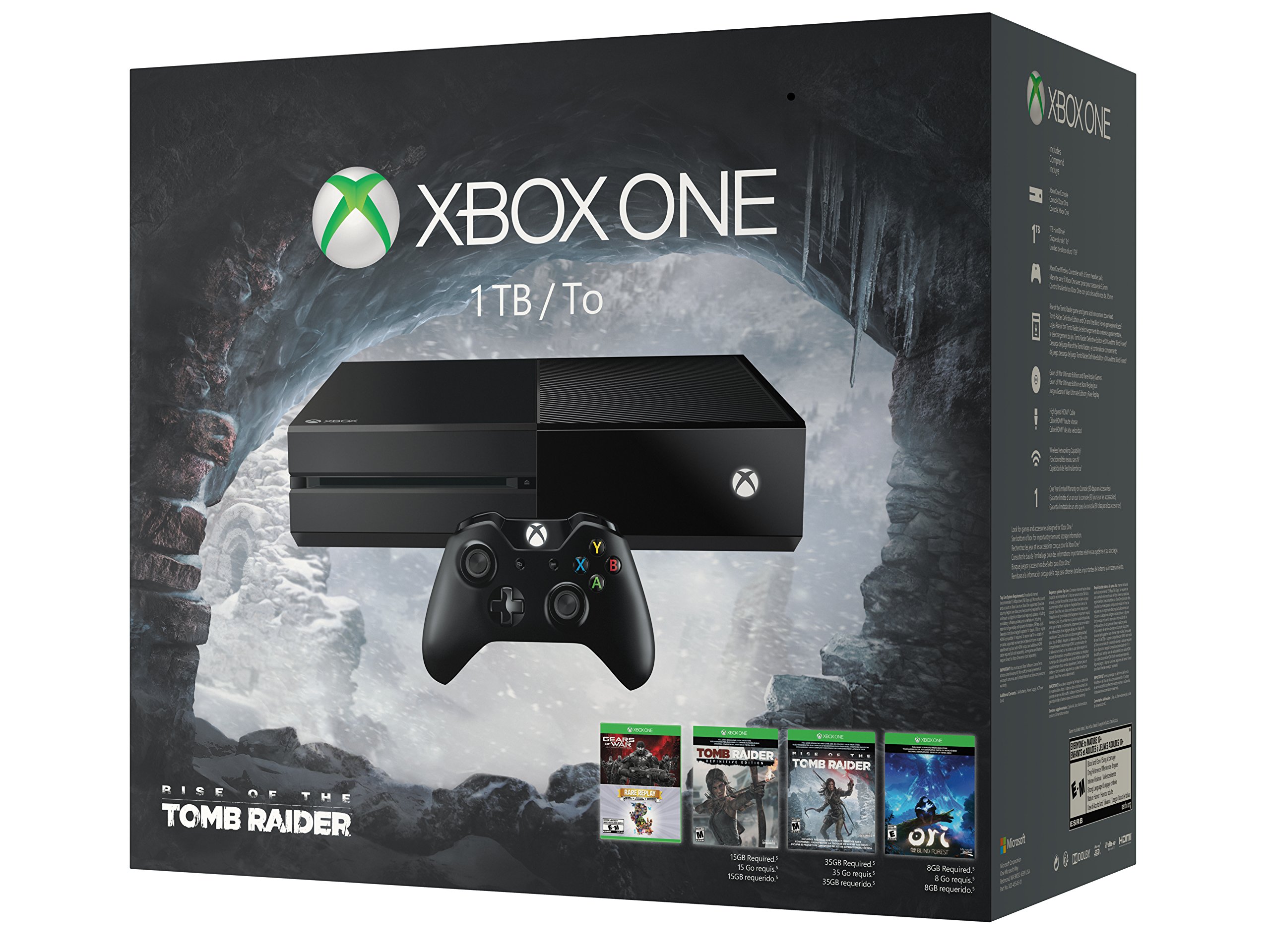 Microsoft Xbox One 1TB Console - 5 Games Holiday Bundle