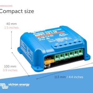 Victron Energy BlueSolar MPPT 75V 15 amp 12/24-Volt Solar Charge Controller