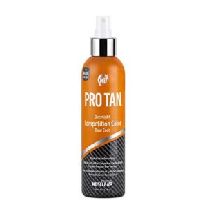 pro tan overnight competition color, original suntan brown formula 8.5 fl oz (250 ml)