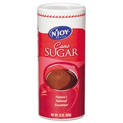 N'JOY Pure Cane Sugar, 22 oz. Canisters (Pack of 8)