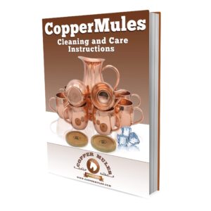 Copper Mules Moscow Mule PURE Copper Mug Handcrafted of 100% Pure THICK Copper - Timeless Hammered Finish - RAW Copper Interior - Authentic and Strong Riveted Handle - Holds 16 ounces