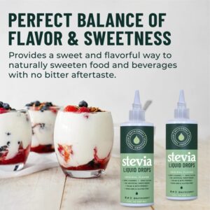 Stevia Liquid Drops, 8 Fl oz, 1823 Servings, Pure Concentrated Drops with Zero Calories & Zero Carbs, Delicious Sugar Substitute Great for Keto & Paleo Diets, by Natrisweet