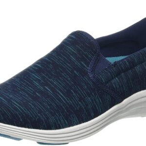 Vionic Women's Agile Kea Slip On (Navy/Turquoise, 6.5)