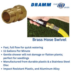 Dramm Brass Hose Swivel to Freely Move Hose and Wand Independently, No Kinking or Fighting with Hose, Brass