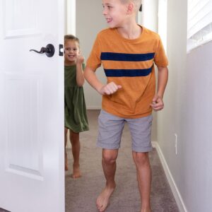 Jamm Jumbo Door Stopper | Door Stop Wedge Holds Doors Open in Both Directions | Premium Non Rubber Non Slip Hardware | Dark Grey - 2 Pack