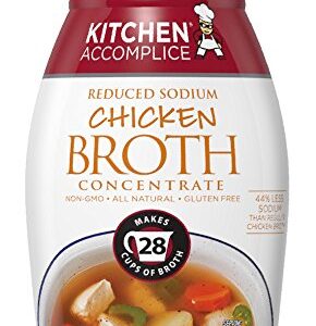 Kitchen Accomplice Reduced Sodium Chicken Broth Concentrate, 12 Ounce
